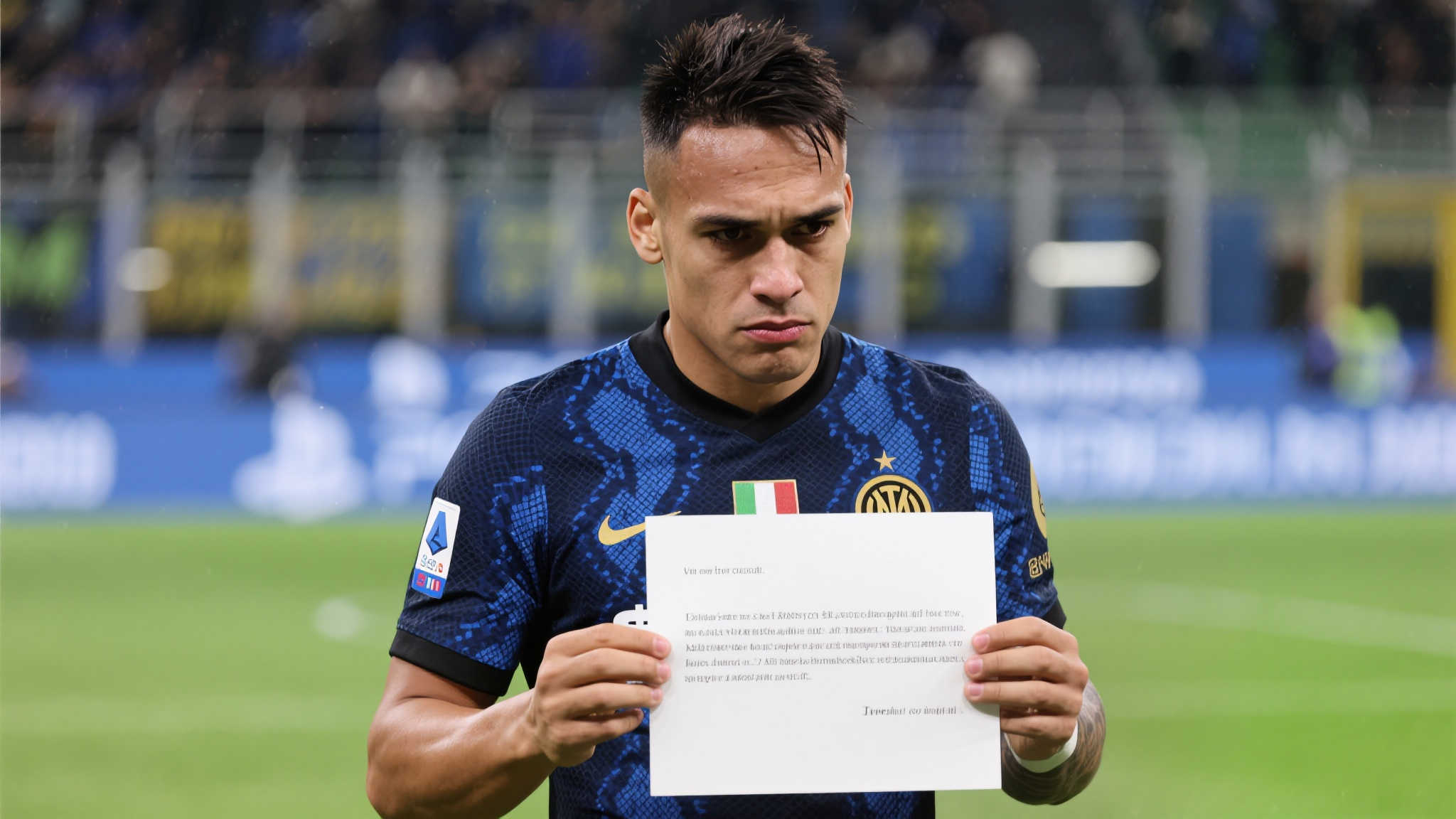 劳塔罗致信内拉祖里:歉意难掩,我未达所期 劳塔罗致信内拉祖里:歉意难掩,我未达所期